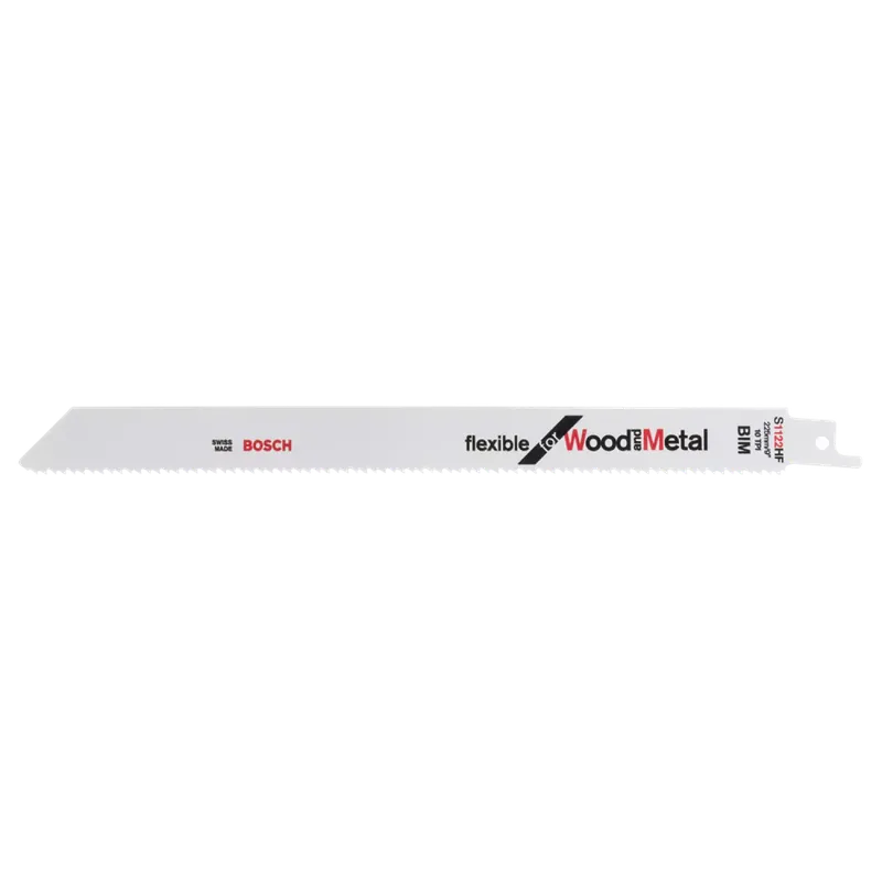 Bosch 2608656021 - Lame de Scie Sabre S 1122 HF Flexible for Wood and Metal 5x