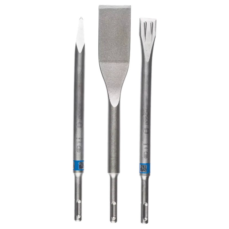 Bosch 2607019159 - Set 3 pièces burin pointu plat SDS-Plus, 250; 250; 260 x 20; 40 mm