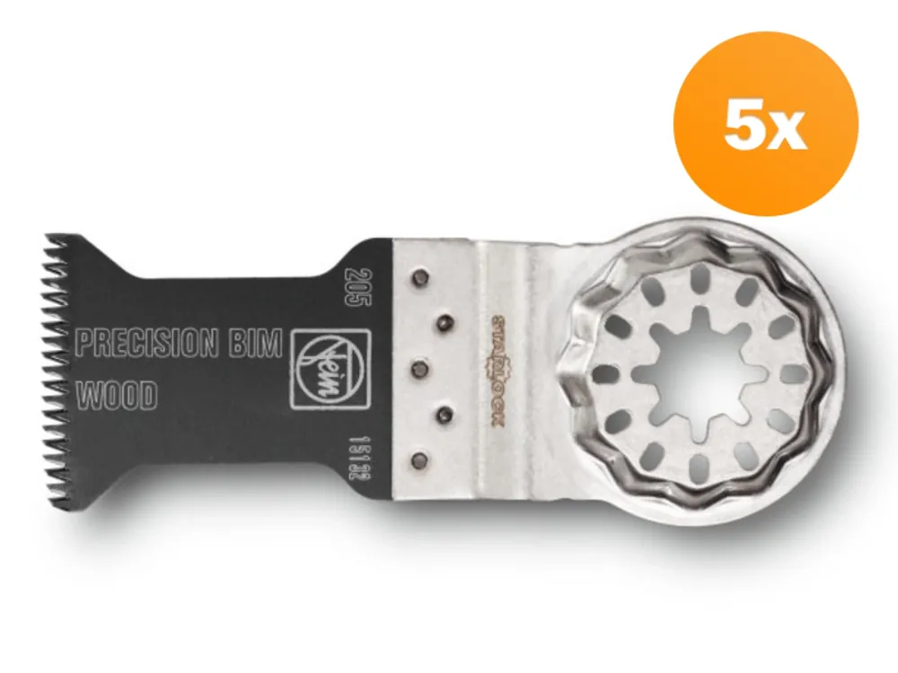 Fein 63502205230 Lame de scie E-Cut Precision BIM (5pcs) - SL - 50 x 35 mm (205)