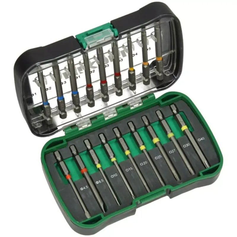 HiKOKI 750361 Jeu de 18 embouts dans un coffret - 75 mm
