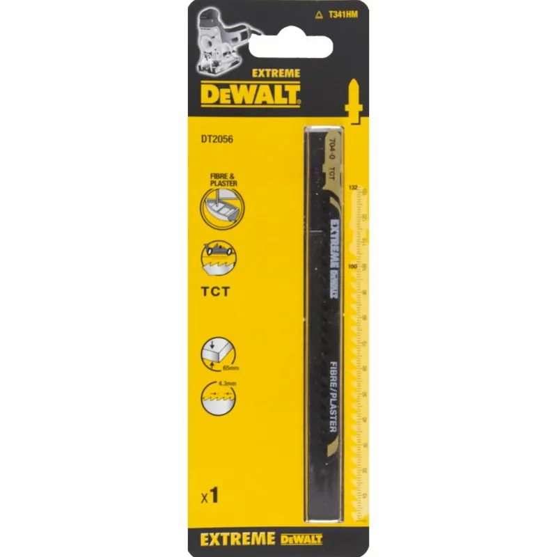DeWALT DT2056-QZ Lame de scie sauteuse HM Extreme - pas de denture 4,3 mm - Époxy / Plaque de plâtre
