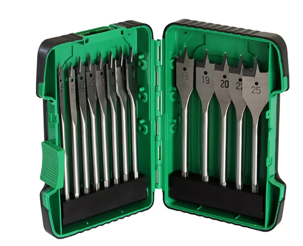 HiKOKI 781795 Cassette mèches à bois plat - (6/8/10/12/13/14/16/17/18/19/20/22/25 mm) - (13pcs)
