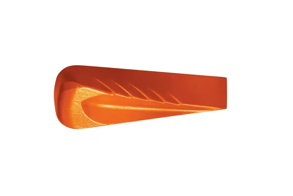 Fiskars - Coin éclateur rotatif forgé de forme hélicoïdale - Pour merlin avec tête de frappe en polymère - Acier trempé (acier au carbone forgé)