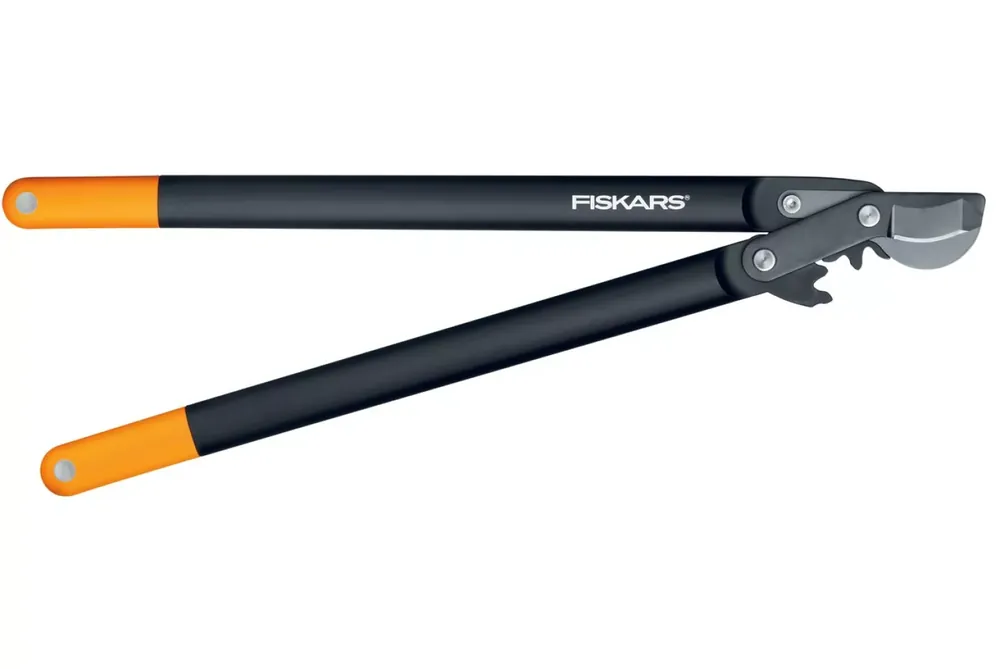 Fiskars - Coupe - branches à lames franches pour bois vert - Système à crémaillère PowerGear II - Revêtement antiadhésif - Ø 5 cm - Acier trempé
