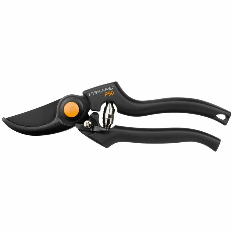 Fiskars - Sécateur à lames franches - Ø 2,6 cm - Acier avec revêtement antiadhésif - 22,5 cm - Pro - P90
