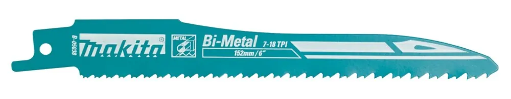 Makita B-05038 Lame pour scie sabre - 128 x 7/18TPI - Métal / Plastique (5 pcs)