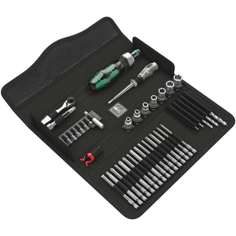 Wera 05135939001 Set d‘outils pour le bois Kraftform Kompakt H1 41 pièces dans une mallette