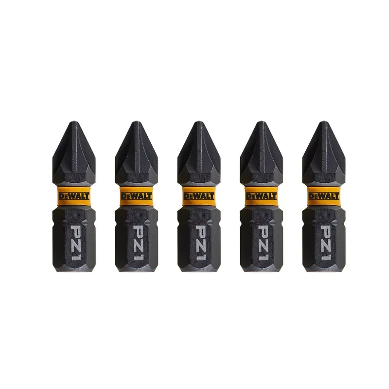 DeWALT DT7386T Embouts de vissage à percussion - PZ1 x 25 mm (5 pièces)