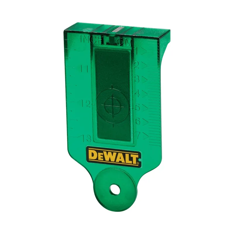 DeWALT DE0730G-XJ Tableau de visée laser pour lasers verts