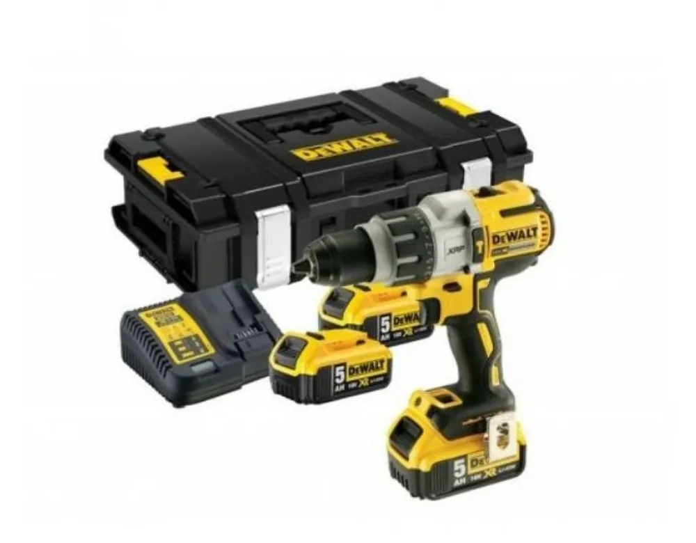 DeWALT DCD996P3K-QW Kit perceuse-visseuse sans fil Li-ion XR 18 V (3 batteries de 5,0 Ah) dans un coffret TSTAK - sans balais
