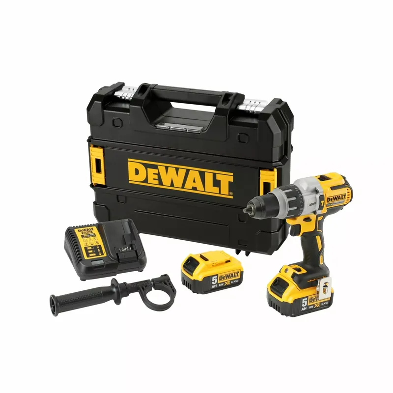 DeWALT DCD996P2-QW Kit perceuse-visseuse sans fil 18 V Li-ion XR (2 x 5,0 Ah) dans un coffret TSTAK - sans balais