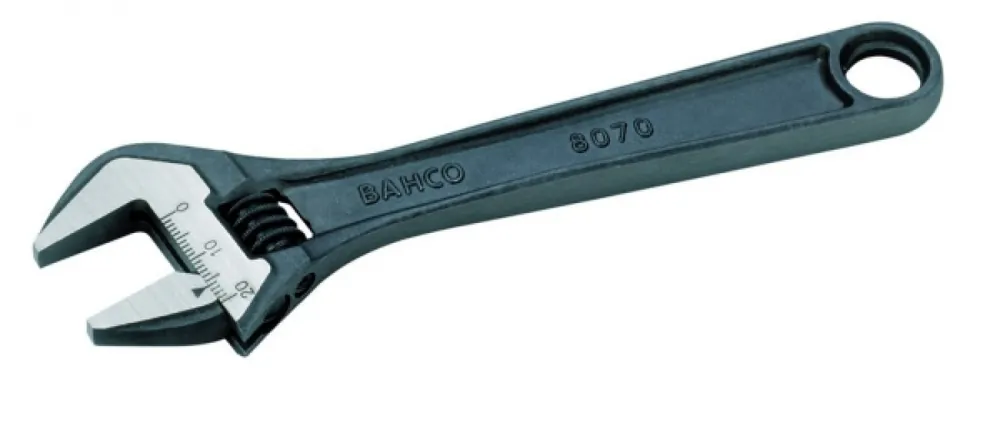 Bahco 8073 - Clé à molette à écrou central avec finition phosphatée