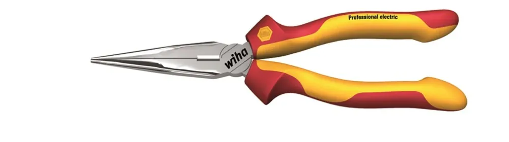Wiha 26727 Pince demi-ronde Professional electric - avec taillant forme droite - 200 mm