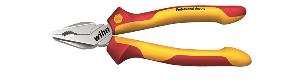 Wiha 26711 Pince universelle Professional electric avec DynamicJoint et OptiGrip avec taillant extra long - 200 mm