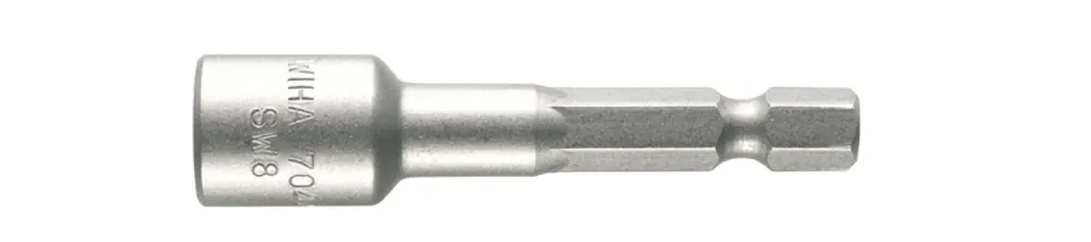 Wiha 04508 Douille pour clé à douille Six pans mâle - 1/4" - 13,0 x 55mm
