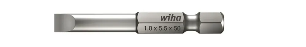 Wiha 01798 Embout Professional Fente - 1/4" - 6,5 x 50 mm