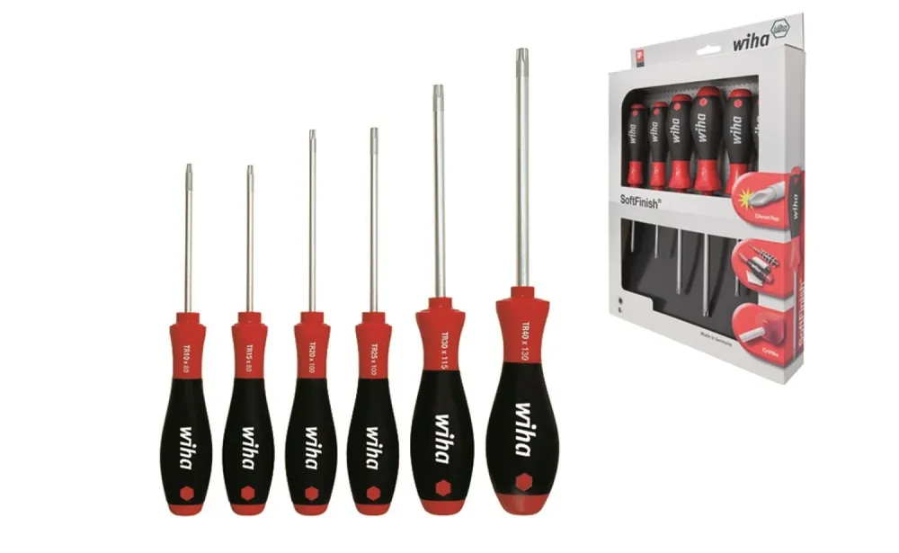 Wiha 24506 Jeu de tournevis SoftFinish - TORX Tamper Resistant - 6 pcs