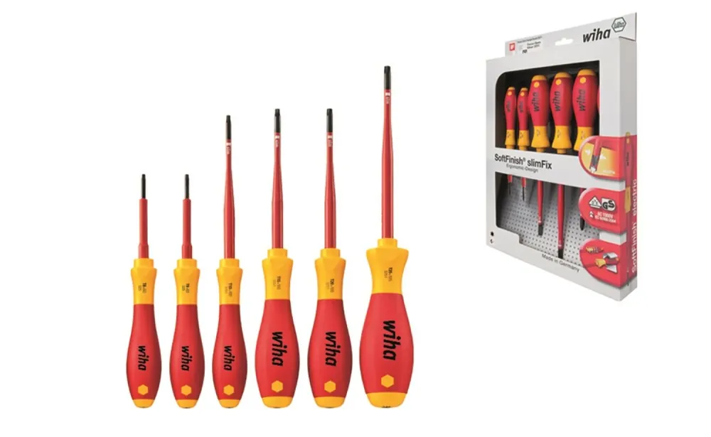 Wiha 36558 Jeu de tournevis SoftFinish - electric slimFix - TORX - 6 pcs