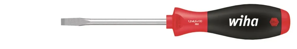 Wiha 00711 Tournevis SoftFinish Fente avec lame ronde - 10,0 mm x 200 mm