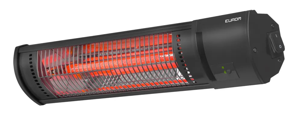 EUROM Golden Shadow 1500 - Chauffage de terrasse électrique - 1500W - Télécommande incluse