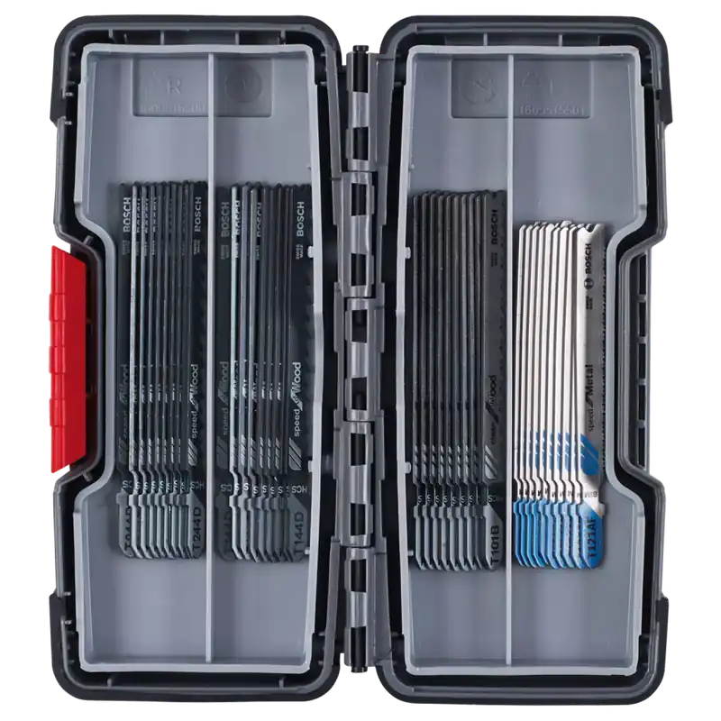 Bosch 2607010904 - Set 40 pièces lame de scie sauteuse Wood and Metal, T244D