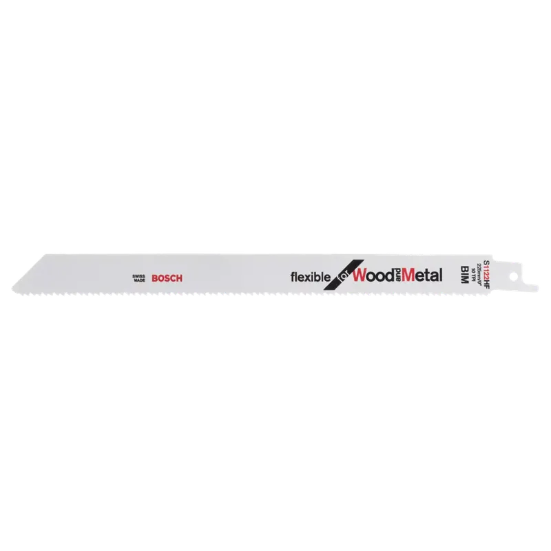 Bosch 2608656034 - Lame de Scie Sabre S 1122 HF Flexible pour bois et métal 100 pièces