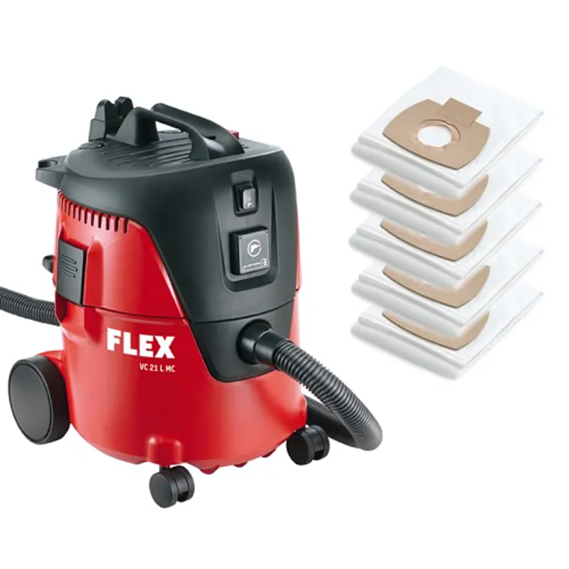 Flex VC21LMC - Aspirateur eau et poussière - incl sacs filtrants (5 pièces) - 1250W - Classe L - 20L