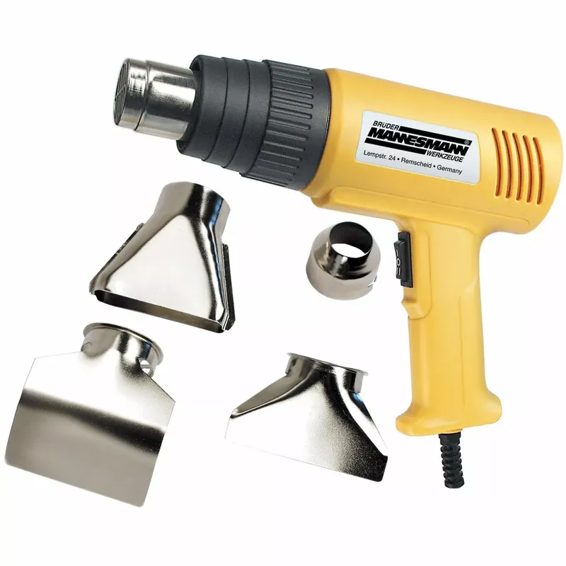 Brüder Mannesmann 49500 Pistolet à air chaud avec accessoires - 2000W