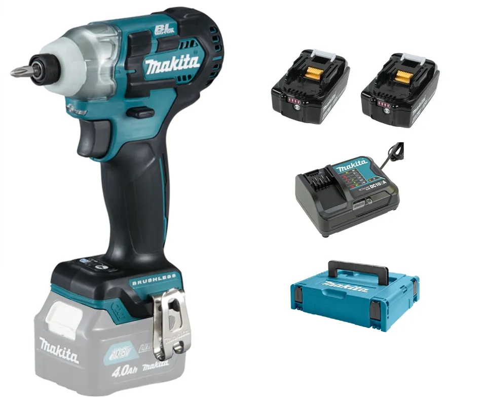 Visseuse à percussion sans-fil Makita TD111DSMJ - 10,8V Li-ion - 2 batteries 4,0 Ah - MAKPAC - Brushless