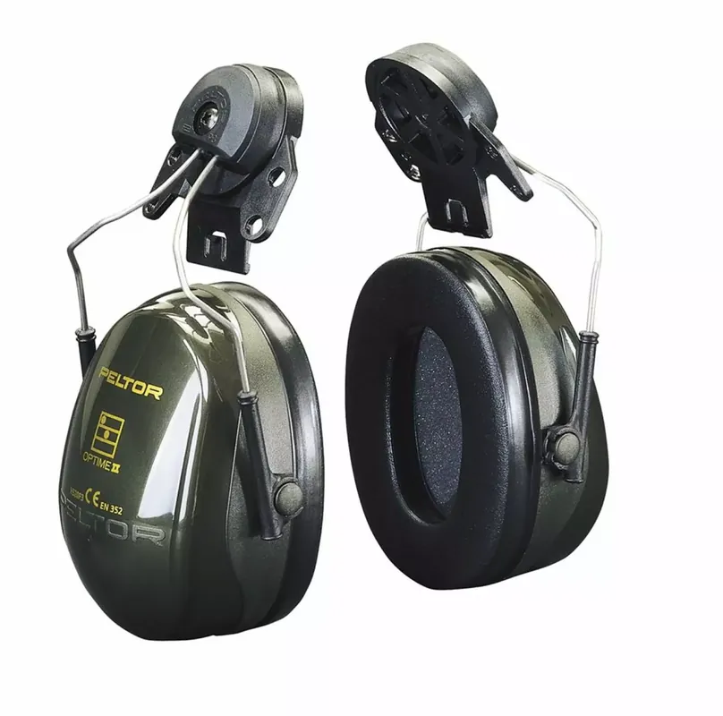 3M Coquilles antibruit PELTOR Optime II - 30 dB - vert - montées sur casque - H520P3E-410-GQ