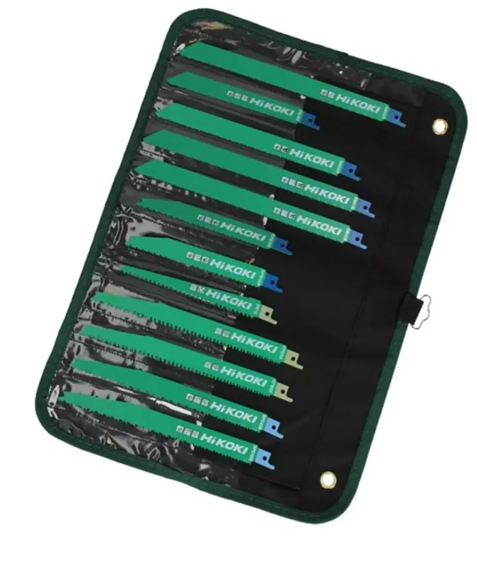 HiKOKI 752049 Ensemble de 12 lames de scie sabre