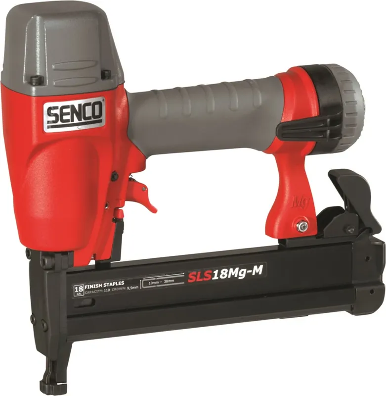 Senco SLS18-L Mg Agrafeuse pneumatique en mallette - moyennement lourde - 9.5-38 mm - 4.8-8.3 bar - agrafeuse L