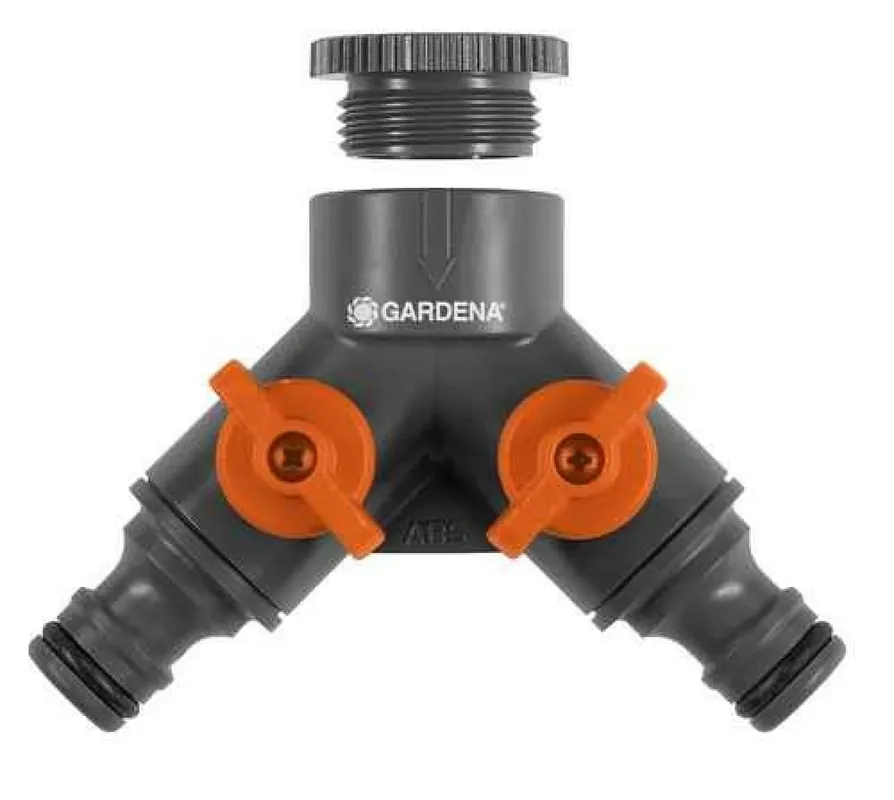 Gardena 936-20 Vanne à 2 voies - 26,5 mm (G 3/4« ) / 21 mm (G 1/2 »)