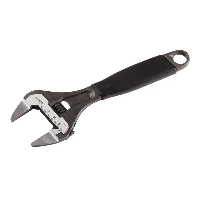 Bahco 9031-T - Clé à molette grande ouverture à écrou central et mâchoire fine ERGO avec manche en caoutchouc