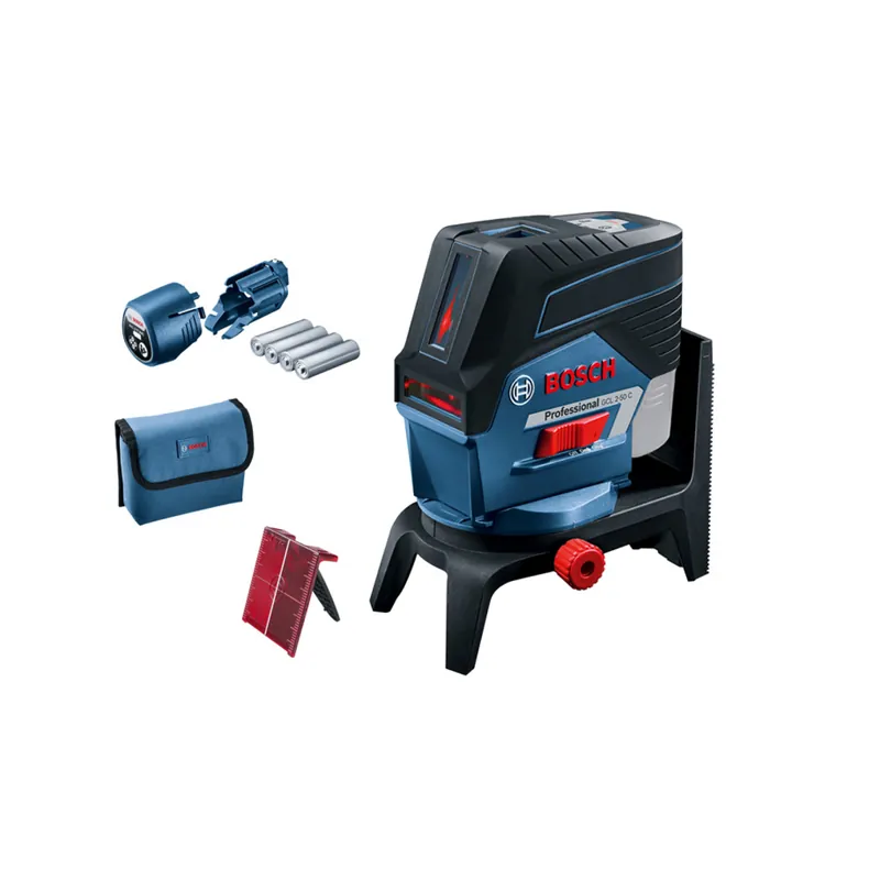 Bosch GCL 2-50 C 12V Li-Ion batterie Laser à croix incl. adaptateur AA dans un étui - 20m