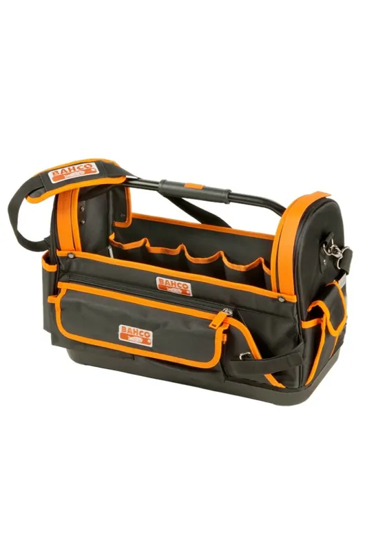 Bahco 4750FB1-19A - Sac à outils textile 32 L, à ouverture sur le dessus, avec base rigide