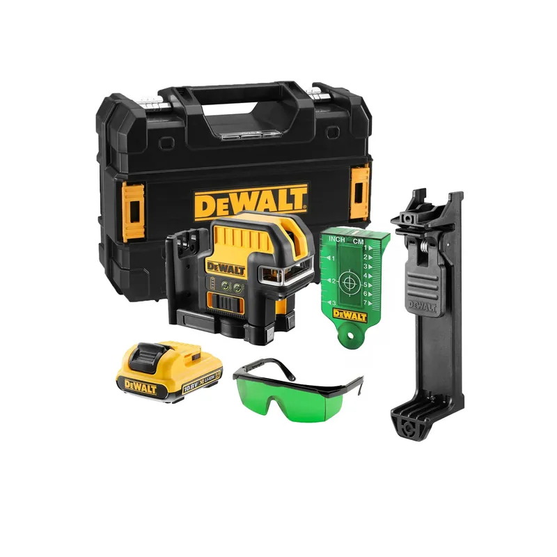 DeWALT DCE0825D1G-QW Laser croisé 12 V - 5 lignes - vert - 30 m - IP65