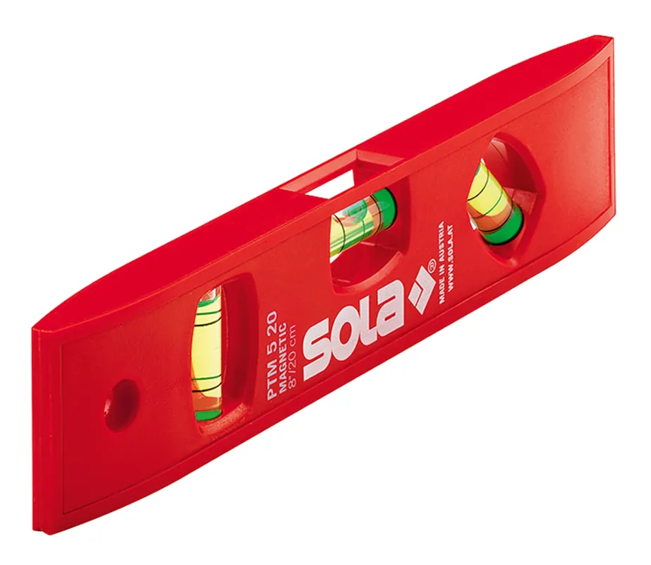 Sola PTM 5 20 Niveau à bulle Torpedo - magnétique – 200 mm