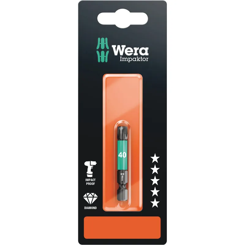 Wera 867/4 Embouts IMP DC SB Impaktor, TX 40 x 50 mm