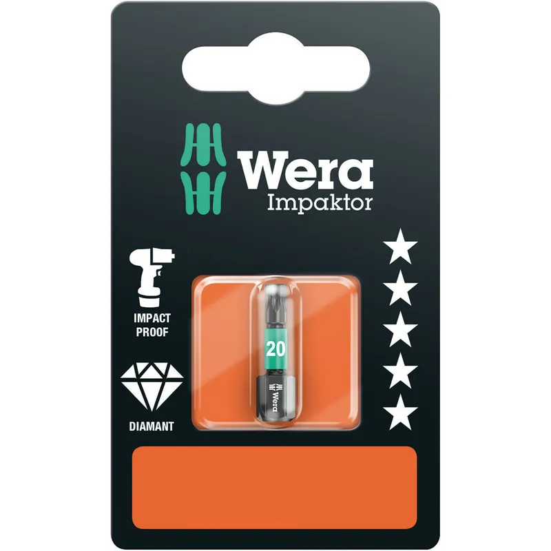 Wera 867/1 Embouts IMP DC SB Impaktor, TX 20 x 25 mm