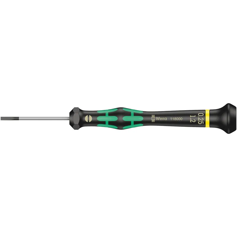 Wera 2035 Tournevis électronicien pour vis à fente, 0.25 x 1.2 x 40 mm