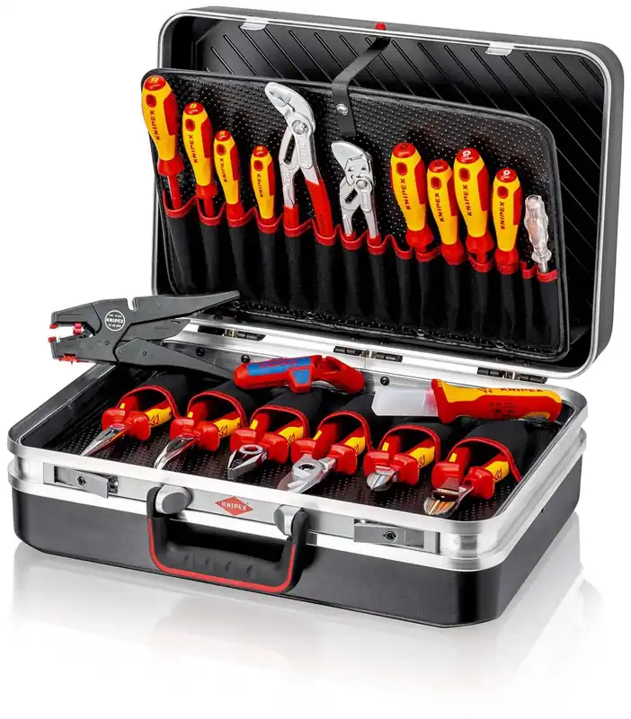Knipex 00 21 20 Vision24 Jeu d‘outils électriques en mallette - 20 pièces