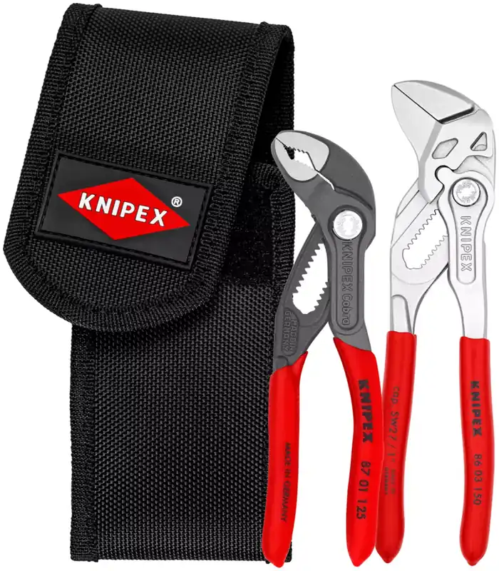 Knipex 00 20 72 V01 - Jeu de mini-pinces en pochette de ceinture à outils