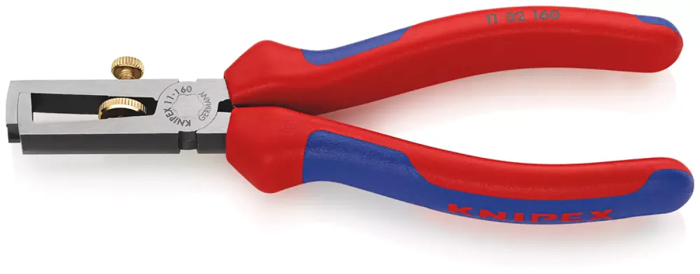 Knipex 11 02 160 - Pince à dénuder Avec ressort d‘ouverture, universel