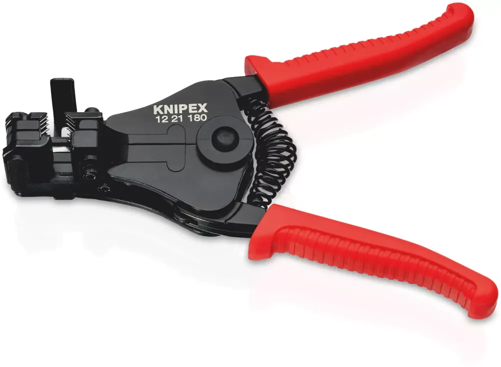 Knipex 12 21 180 - Pince à dénuder avec couteaux de forme