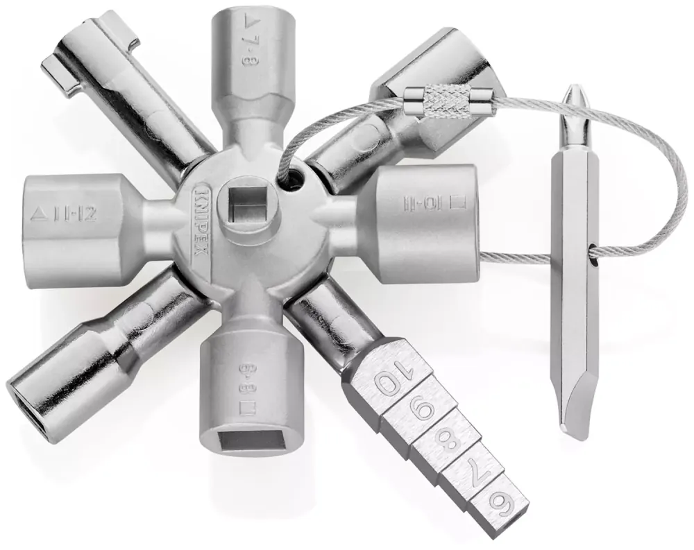 Knipex 00 11 01 Clé pour boîte de vitesses TwinKey avec 10 profils