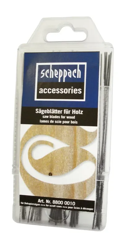 Scheppach 88000010 - Set de lames de scie à chantourner - Bois (60 pcs)