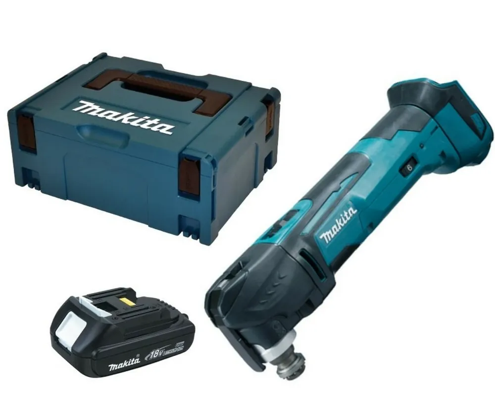 Multi-outil sans-fil Makita DTM51Y1JX8 - 18V Li-ion - 1 batterie 1,5 Ah - serrage rapide