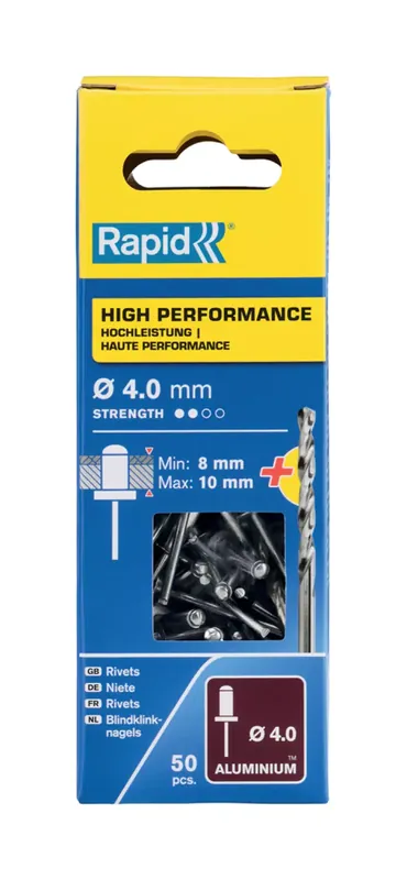 Rapid 163885 Rivets Haute performance Ø4.0x14mm