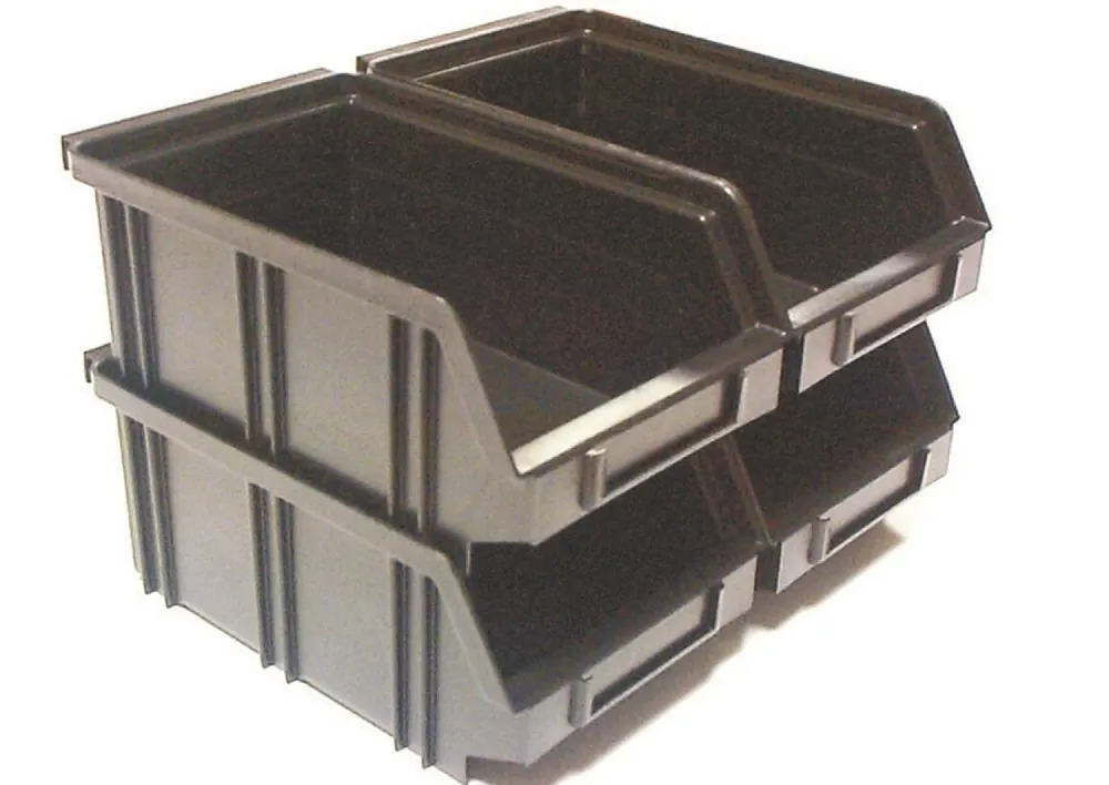 Erro 160802ZW Bandeau mural avec 4 bacs B2 - 205 x 170 x 140mm